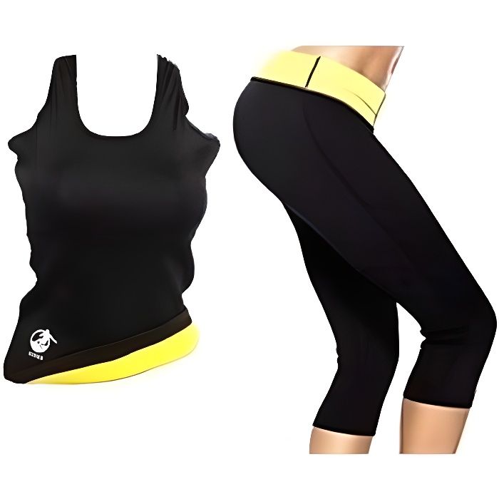 Panty legging et débardeur de sudation intensive en neoprene TAILLE M