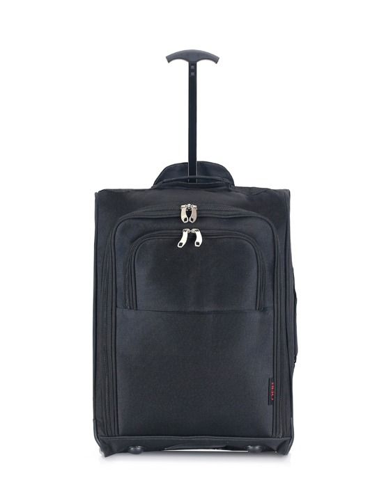 HERO – VALISE CABINE | Polyester – 50cm – 2 roues – ALASKA-E – NOIR