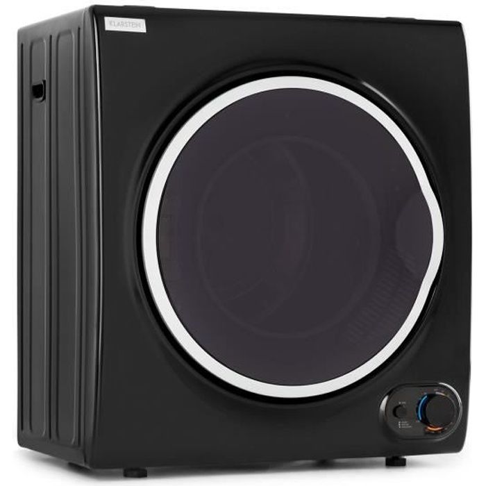 Klarstein Jet Set 4000 Sèche-linge compact 1400 W , séchage par évacuation , classe C , pour 4 kg de linge - Noir