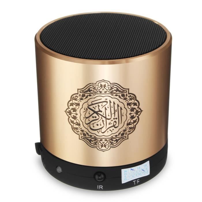 AVANC Enceinte Coran Traduction Réciteur MP3 Azan Muslim 8GB TF Or