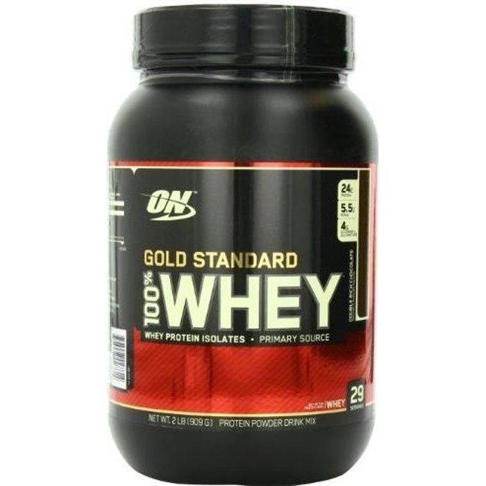 Optimum Nutrition Protéine 100% Whey Gold Standard Double Chocolat 908 g - 1028915