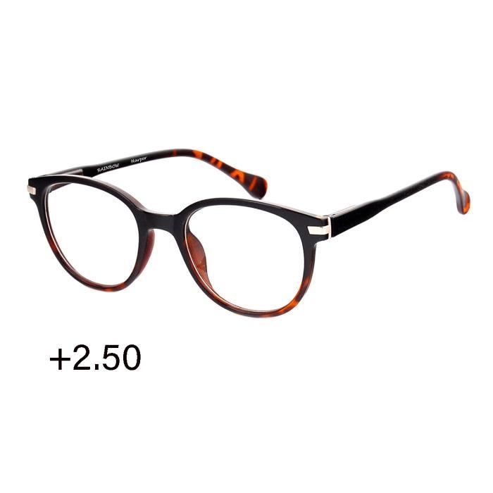Lunettes de Lecture Loupe Progressives Harper Black-Brown +2.50