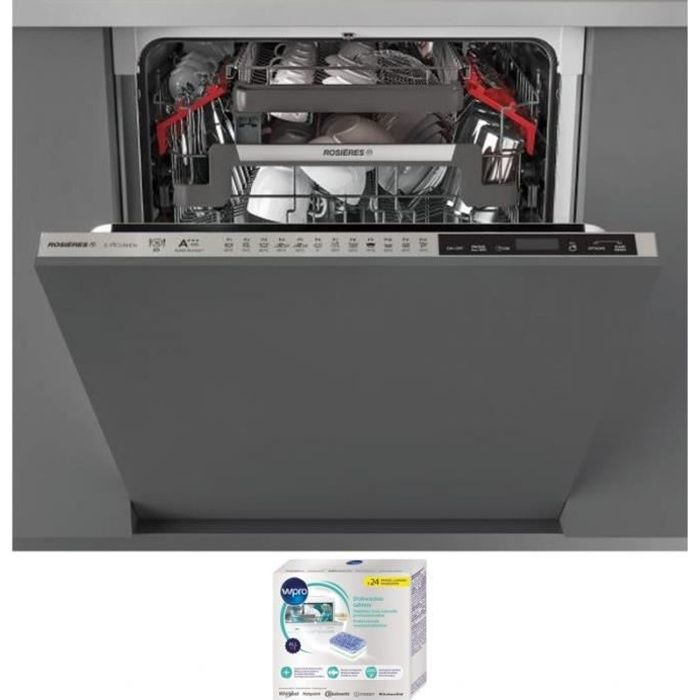 ROSIERES Lave-vaisselle tout intégrable encastrable 43dB 16 couverts 60cm EasyClick