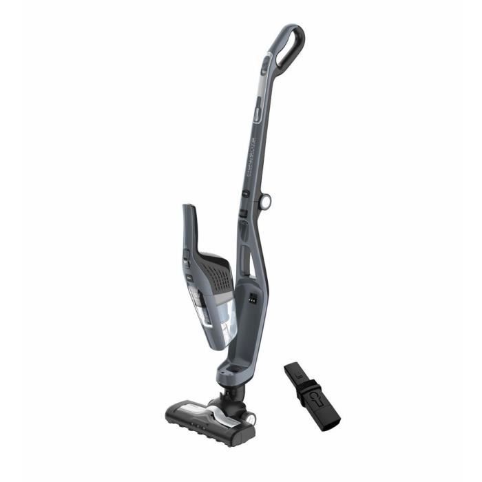 ROWENTA Dual Force 2en1 Aspirateur balai sans fil, Aspirateur à main intégré, Tête d’aspiration Leds, Léger, Pratique, Gris RH6756WO