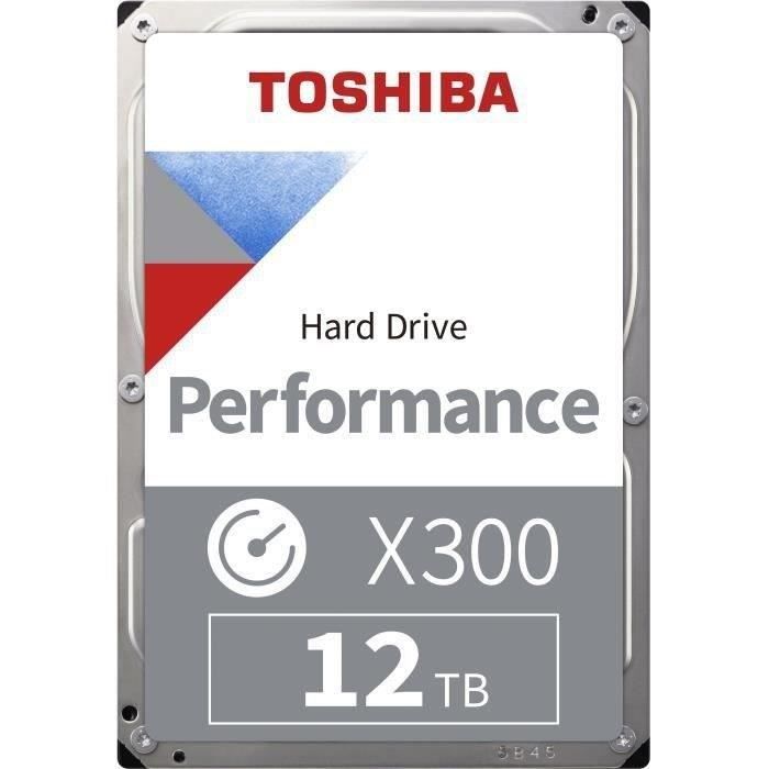 TOSHIBA - Disque dur Interne - X300 - 12To - 7200 tr/min - 3.5- Boite Retail (HDWR21CEZSTA)