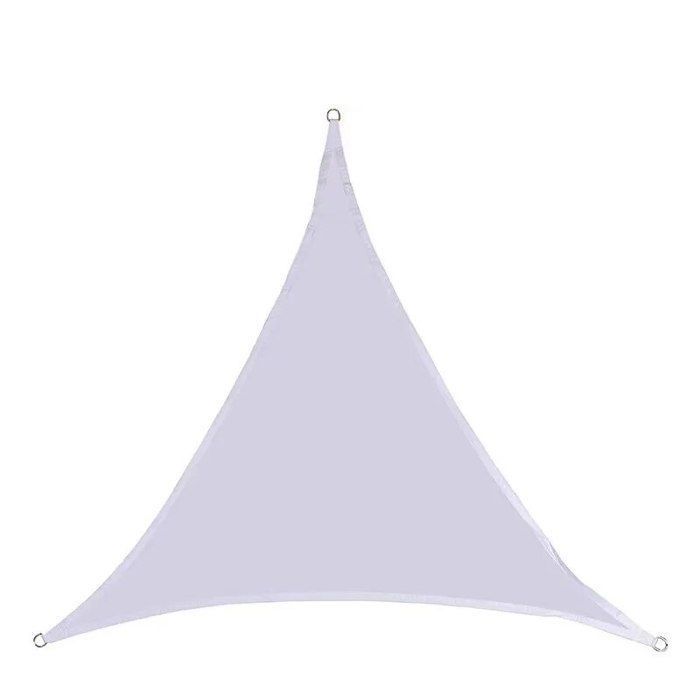 Voile D'ombrage, Triangulaire 6x6x6 M Voile D'ombrage Auvent Imperméable UV Blocage Soleil Voile
