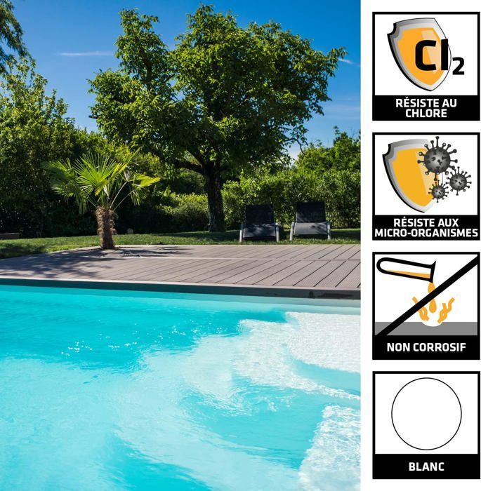 Mastic Silicone SikaSeal-163 Piscine - Résistant Chlore - Immersion Permanente - 300ml