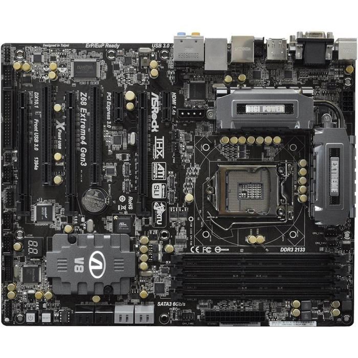 Carte mère ASRock Z68 Extreme4 Gen3 Intel Z68 LGA 1155 4xDDR3 32GB ATX - Asrock