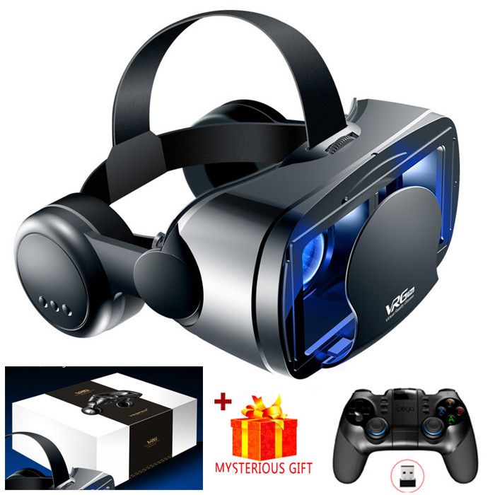 FIYAPOO VR Casque Lunettes avec écouteurs Glasses de réalité virtuelle Casque VR Lunettes pour