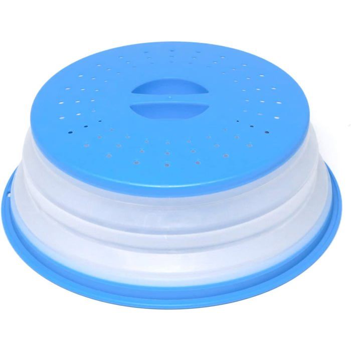 Couvercle Ventilé Anti-Éclaboussures Pour Micro-ondes 29 Cm - Protection Alimentaire Réutilisable