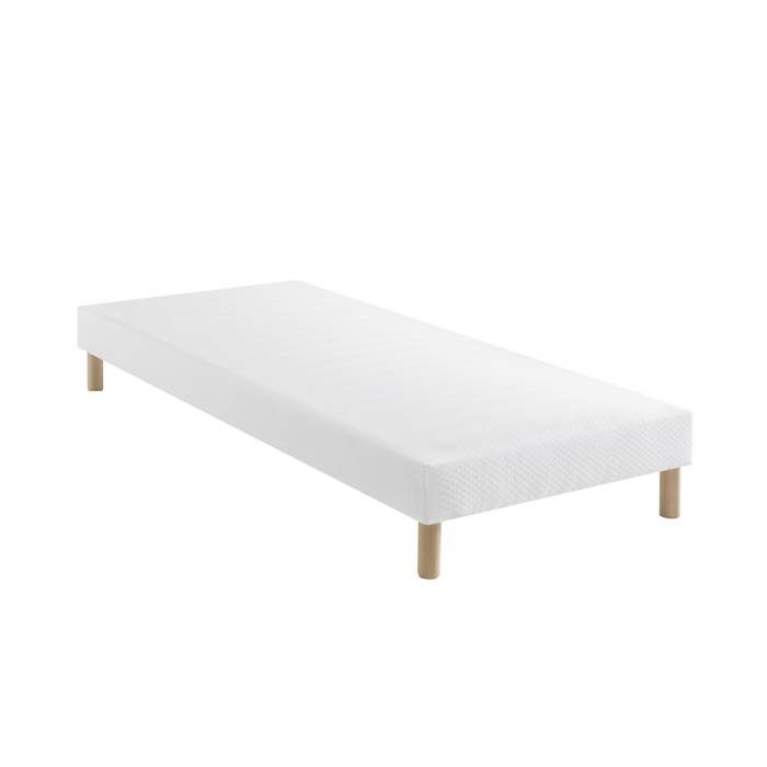 Sommier tapissier blanc 15 cm Constellation - SOMEO 110x190 - Blanc - Garantie 5 ans - Someo Sommier tapissier blanc 15 cm Constellation - SOMEO 110x190 - Blanc - Garantie 5 ans - Someo
