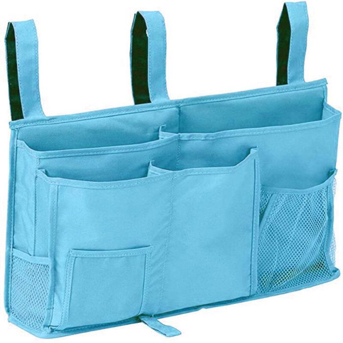 1 Sac de rangement pour lit superposé(Bleu) sac de rangement pour lit suspendu 8 poches pour lit de chambre détudiant lit dh