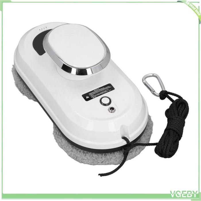 Robot nettoyeur de vitres - FAFEICY - Modèle automatique - Aspiration 5600Pa - Tête double spirale - Prise UE