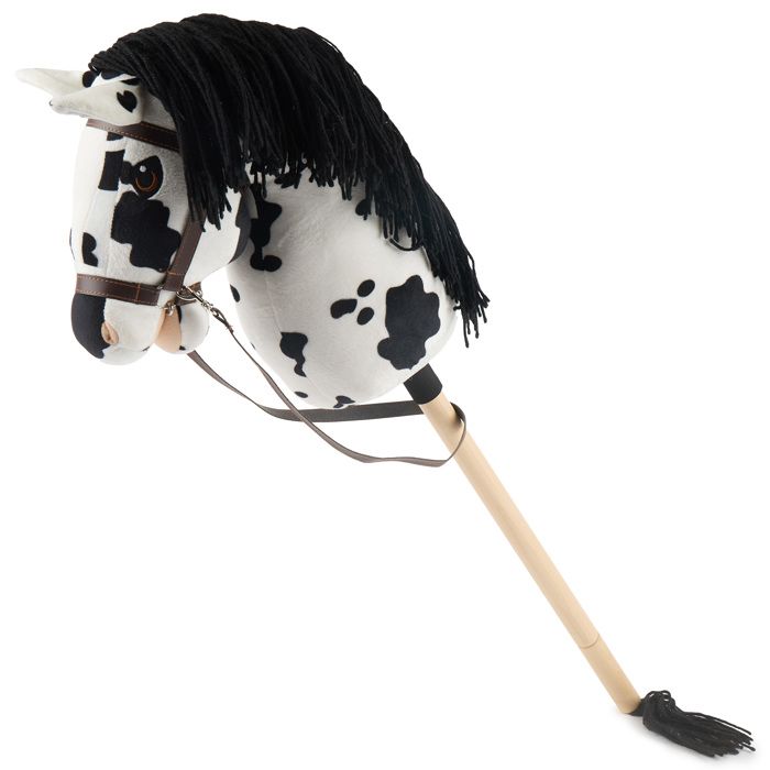 Comparer les prix de Bieco Hobby Horse cheval bâton pie - taille M avec bride  bâton et queue amovibles pour saut d’obstacles dressage et jeu