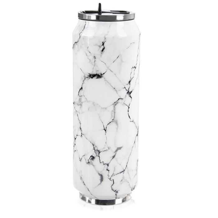 Tasse thermique marbre - Orion - 700 ml - 75x21 cm - Double paroi - Isolation sous vide - Acier inoxydable