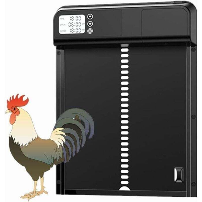 Nouveau Porte De Poulailler Automatique3.0 Smart Metal Chicken coop DoorPorte Animale en métal avec minuterieSuitable for