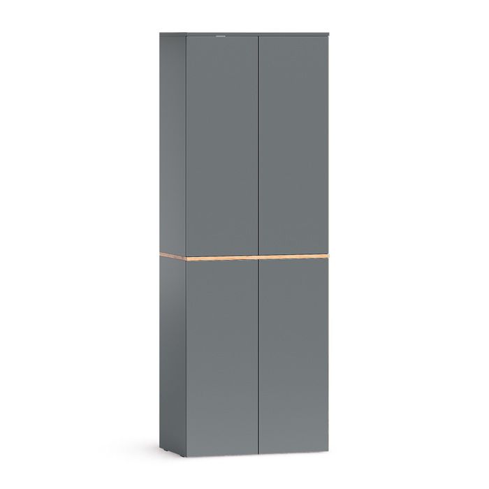 armoire haute Viktor 68x188.6cm avec 6 compartiments fermés Anthracite/Chêne de force doré Vicco 62173 armoire haute Viktor 68x188.6cm avec 6 compartiments fermés Anthracite/Chêne de force doré Vicco 62173