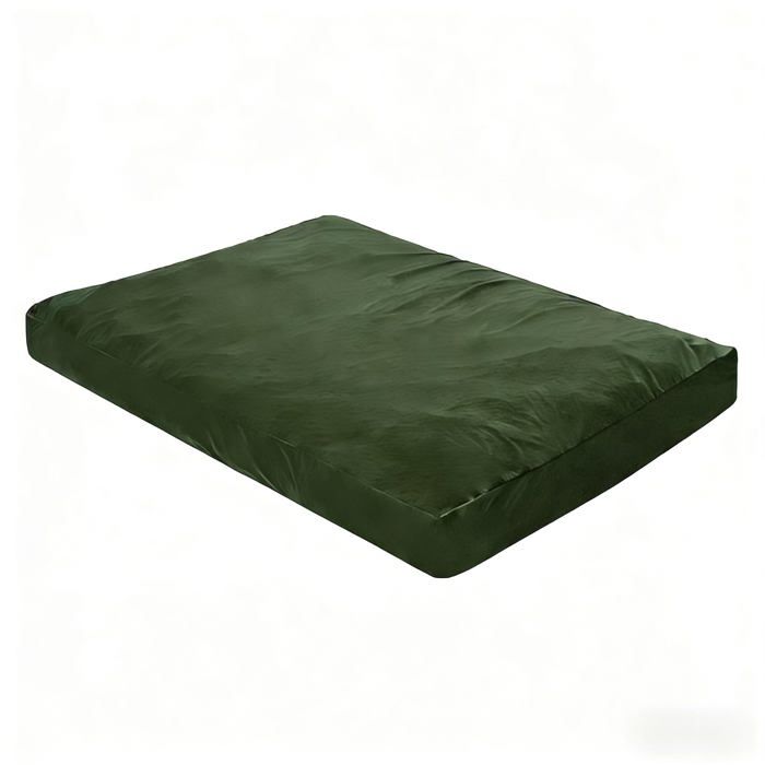 Fauteuil bean bag velours côtelé vert 2en1 mousse salon lecture