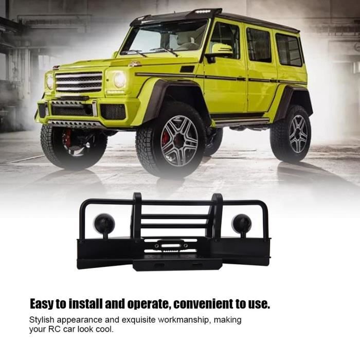 Dilwe Pare-Chocs Avant En Métal Avec Lumières LED Pour 1/10