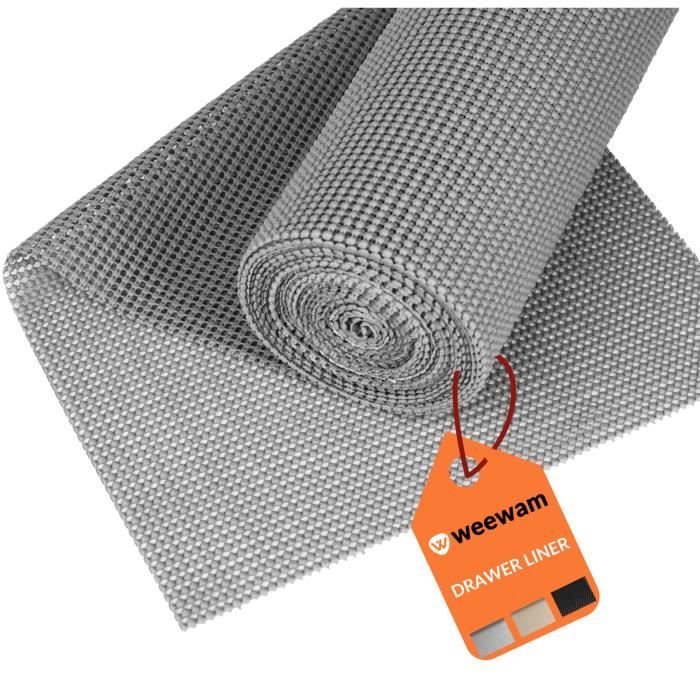 Tapis Fond de Tiroir, 45 x 500 cm Tapis Antidérapant Cuisine EVA Non-Adhésif, Protection Tiroir Cuisine pour Etagères Armoires Tiroirs Réfrigérateurs | Leroy Merlin