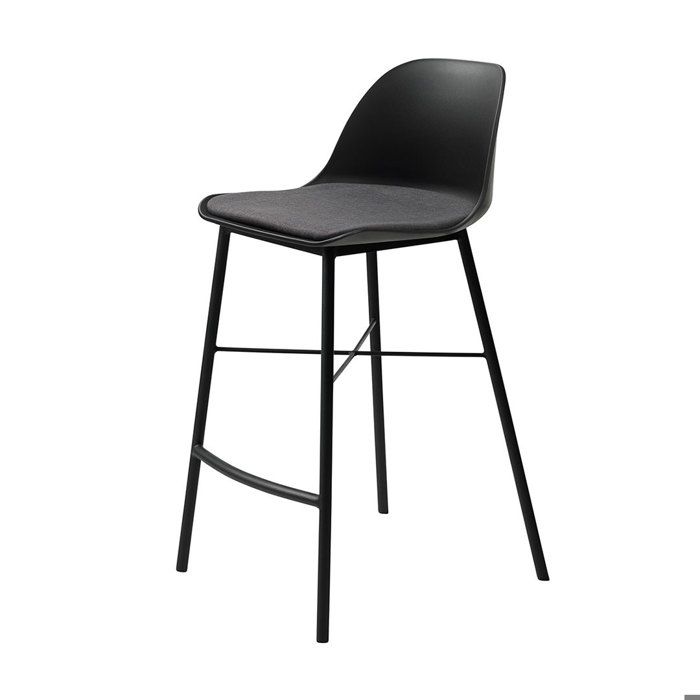 Whistler Tabouret de bar chaise de comptoir noir.