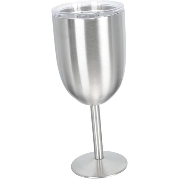 2 Verres à Vin Rosé Avec Pied - Design Élégant - 23x8cm - Parfaits Pour Dîner, Cadeau Ou Décoration