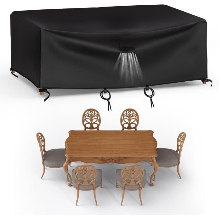 Housse Salon De Jardin Exterieur, Lxwxh:170X94X71Cm Rectangulaire