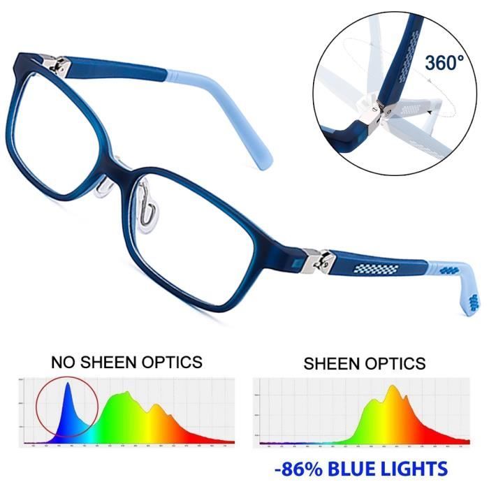 Lunettes reflets bleus clearance