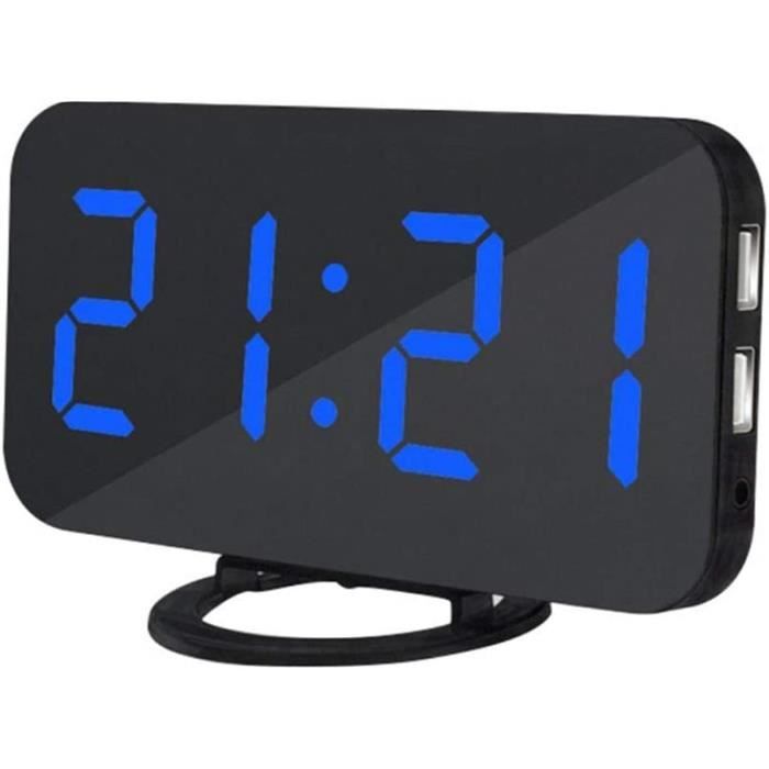 MOSUO Radio Réveil Projection Plafond Digitale - Horloge Numérique LED Avec Température Humidité