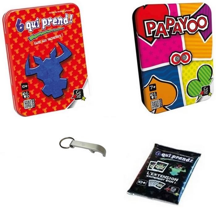 Lot de 2 Jeux de société - 6 Qui Prend + Papayoo - Enfant - 7 ans et plus -  Cdiscount Jeux - Jouets