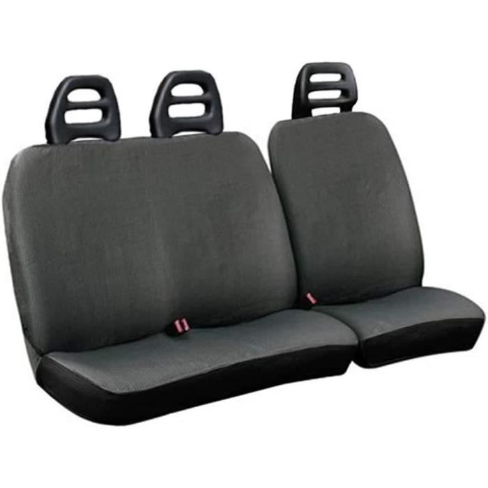 Housses De Siège Auto Universelles Grises – Tissu Extensible Pour Ford Fiesta, Focus, B-Max
