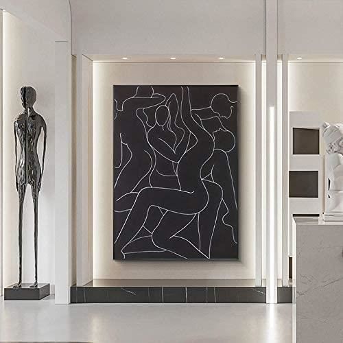 Impression sur toile fille gymnaste poutre : art mural gymnastique - France