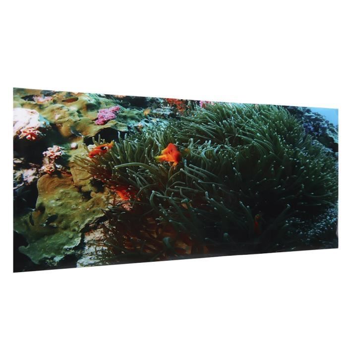 Autocollant Toilette Poisson Corail Bleu - Décoration Réaliste Imperméable & Durable Pour WC