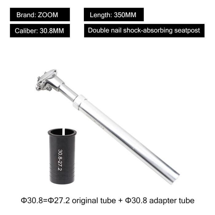 Tige De Selle Vélo En Alliage Aluminium - Diamètres 27.2/30.9/31.6 Mm - Longueurs 350 Ou 400 Mm - Pour VTT/route