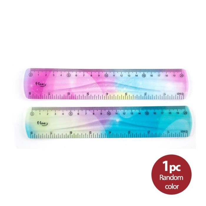 Règle en Plastique,8 PCS Transparent Règle 15cm 6 Pouce Droite Règle Pour L'école Bureau Maison
