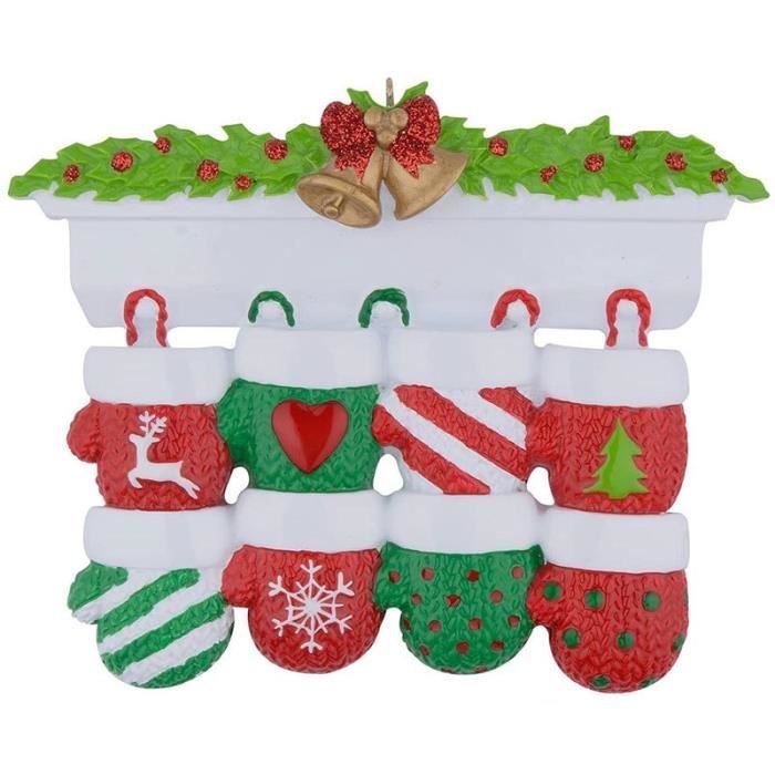 Coffret de décoration,Arbre de noël familial personnalisé,pièces