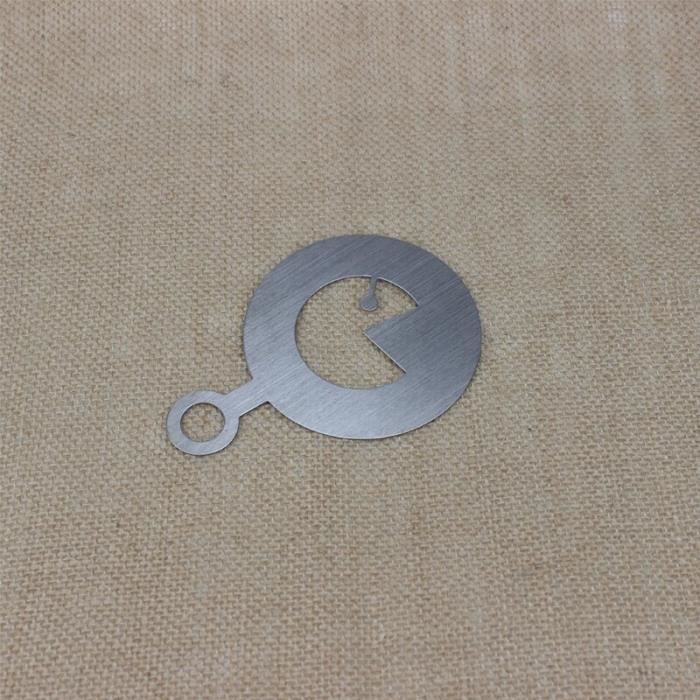 Pochoir Cappuccino Lot 6 Pochoirs Café Acier Inoxydable - Art Latte Cappuccino Déco Pochoirs Cappuccino Motifs Cœur Rose