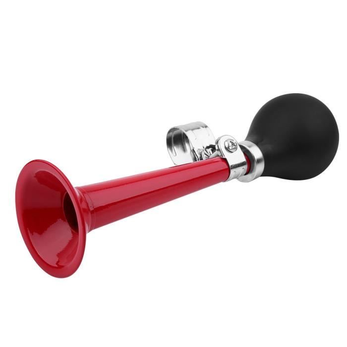 Zerodis Vélo Bugle 2.2inch Vélo Vélo Hooter Portable Vélo Air Horn Bugle Ampoule Squeeze Ring Rouge