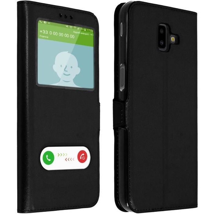 Housse AVIZAR Samsung Galaxy J6 Plus Éco-cuir Coque Souple