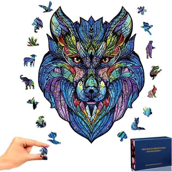 Puzzle En Bois 344 Pièces - Forme De Chouette, Pièces Animales Uniques, Boîte Cadeau En Bois, Pour Adultes - 6