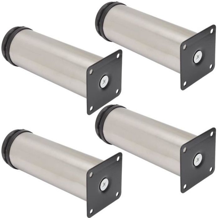 4 Supports De Tringle En Acier Inoxydable - Coude à Deux Voies, Pour Tringle Jusqu'à 26mm, Idéal Placard Ou Douche - 7