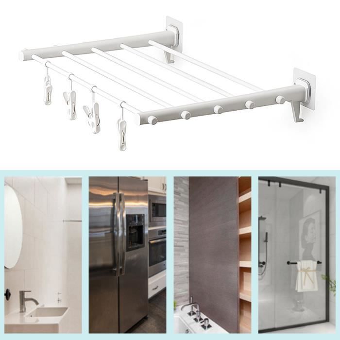 3 Pièces Porte-Vêtements Rotatif Cintres En Acier Inoxydable Étendoir