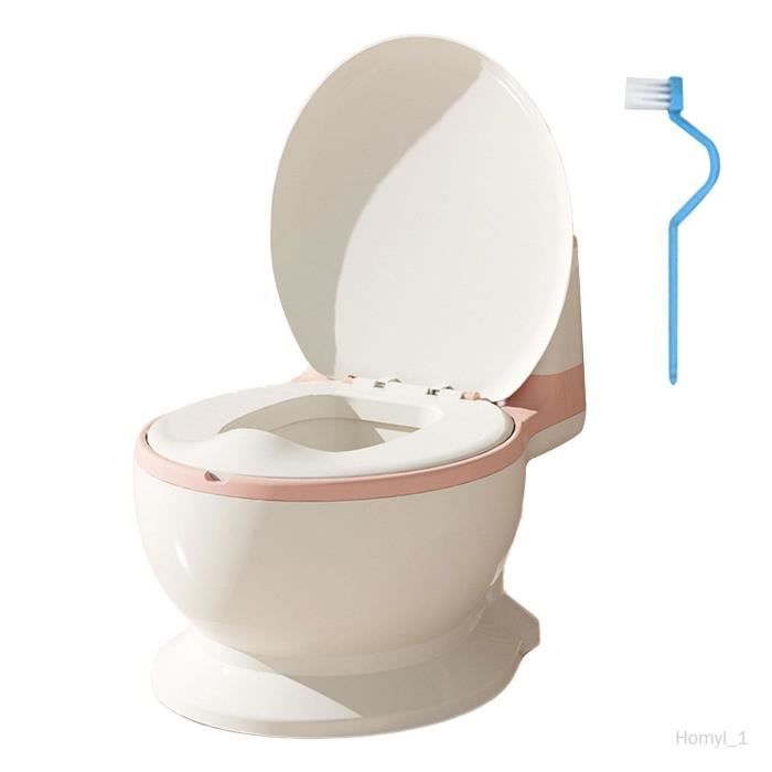 Pot d'apprentissage de la propreté Toilette réaliste Taille compacte avec  brosse de nettoyage Real Feel Potty Siège en - Cdiscount Puériculture &  Eveil bébé