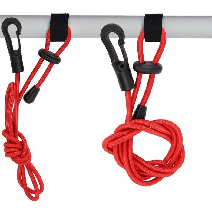 Haofy Laisse De Pagaie De Kayak, Laisse De Pagaie De Canoë En Nylon élastique Portable 4 Pièces Pour Le Surf (#1
