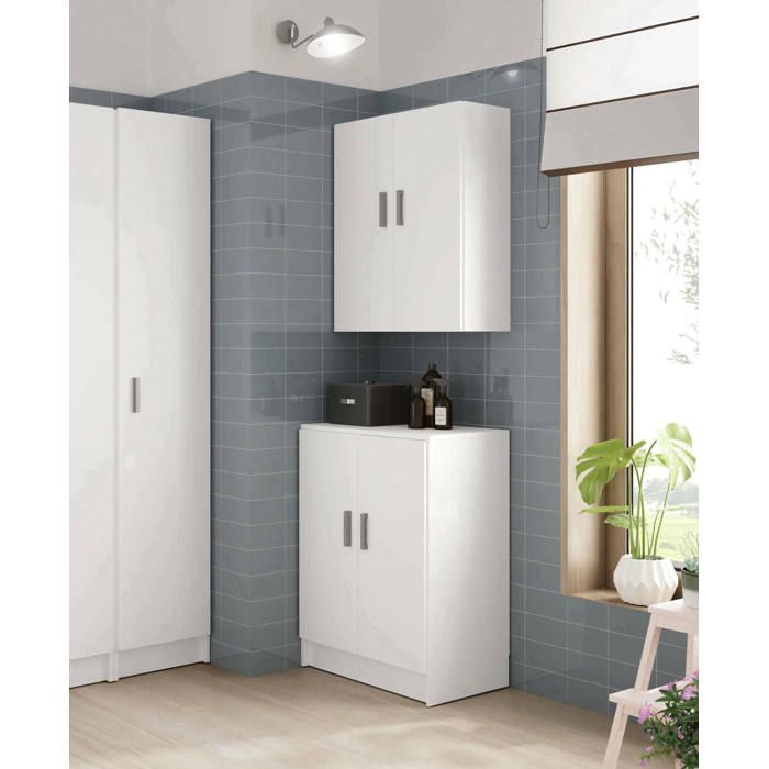 Dmora Armoire Avec Porte Battante Dmora - Armoire Polyvalente 1 Porte Lagalb, Armoire De Rangement Multifonctionnelle, Armoire U00e0 Chaussures Haute, 39x35h190 Cm, Chu00eane Armoire Dmora 1 Porte