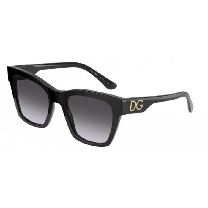Dolce & Gabbana Lunettes de soleil DG4384 501 / 8G Noir gris 53 mm Femme