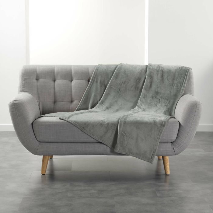 Plaid Flanelle Ultra Douce Flanou Gris – 125 x 150 cm Plaid Flanelle Ultra Douce Flanou Gris – 125 x 150 cm