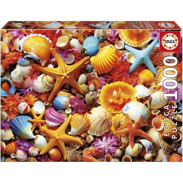 Educa Puzzle - Collage de Coquillages - 1000 pièces - 68x48 cm - À partir de 12 ans