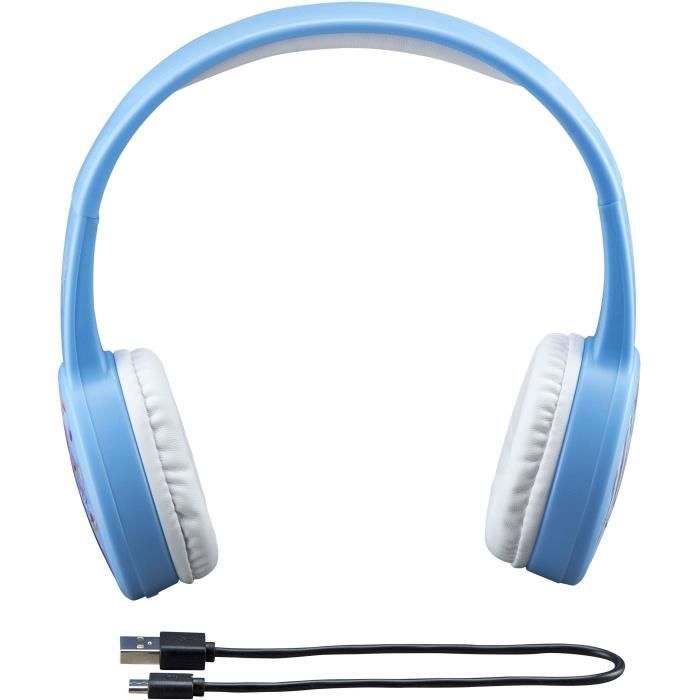 Casque Bluetooth Kidsafe Reine des Neiges 2 - EKIDS - Stéréo - Arceau réglable - Limité en décibels (85dB)