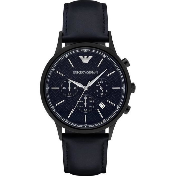 Montre armani cuir deals